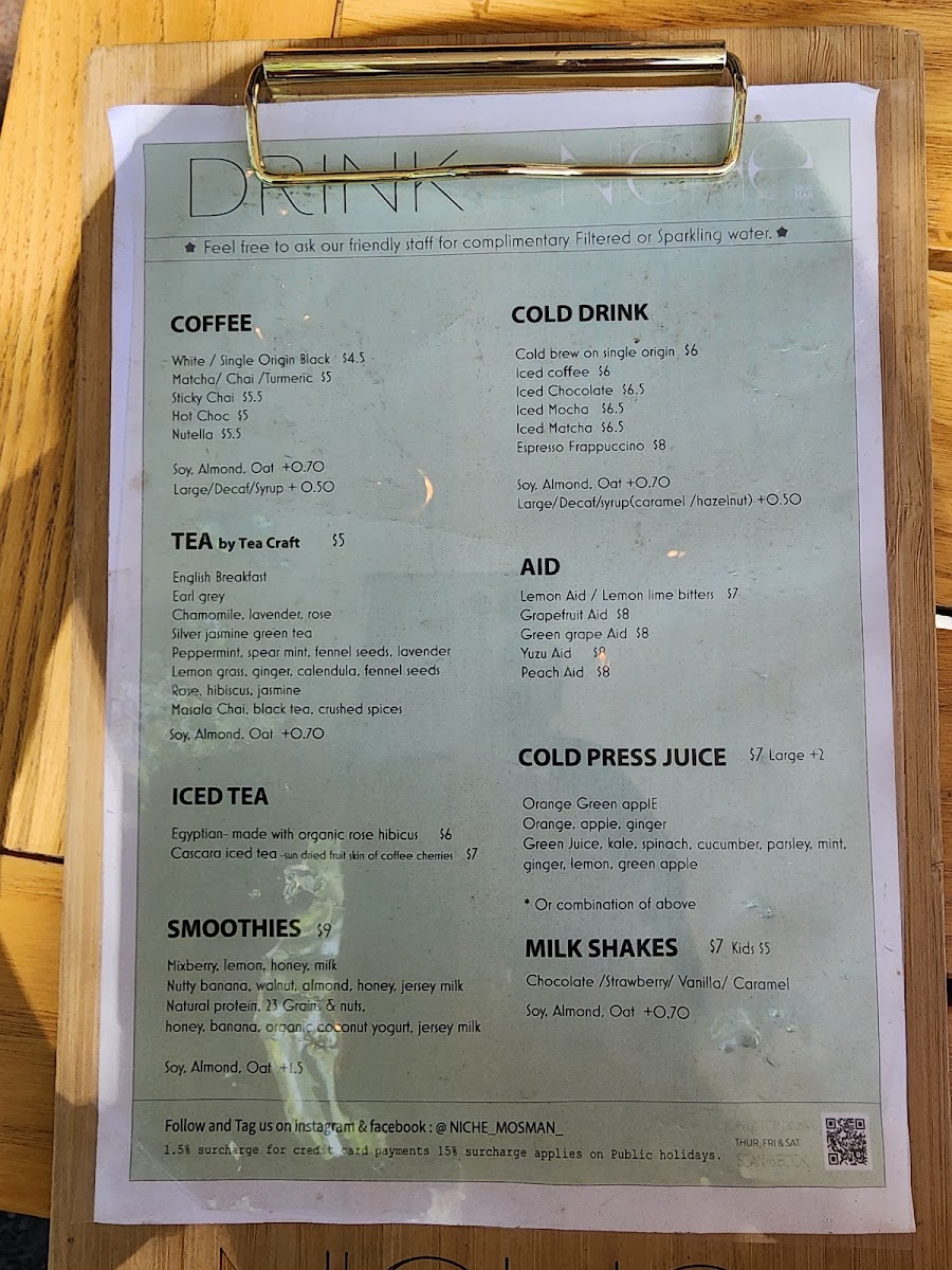 Menu Niche Mosman Cafe-9